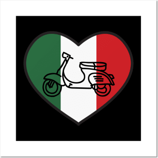 Italian Love - Vespa Posters and Art